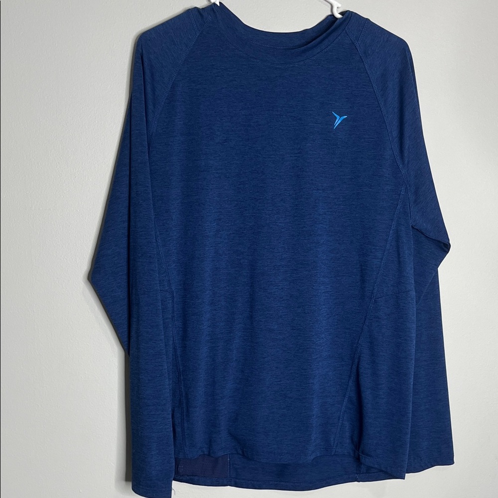 Old Navy Active Heather Blue Top